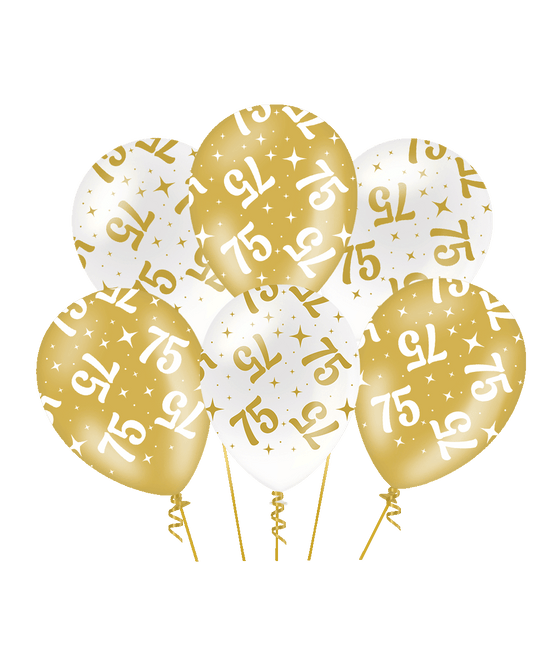 Fancy party latex ballonnen - 75 van Paper Dreams koop je bij Partywinkel