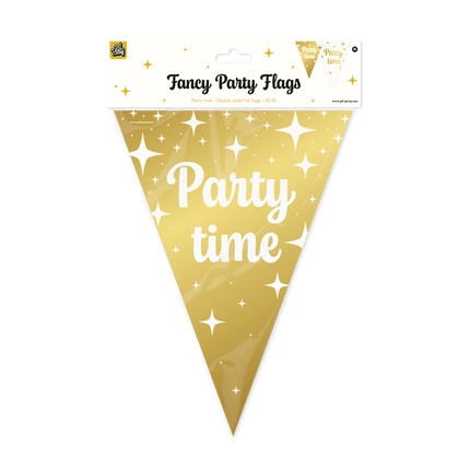 Fancy party Vlaggenlijn folie - Party time van Paper Dreams koop je bij Partywinkel