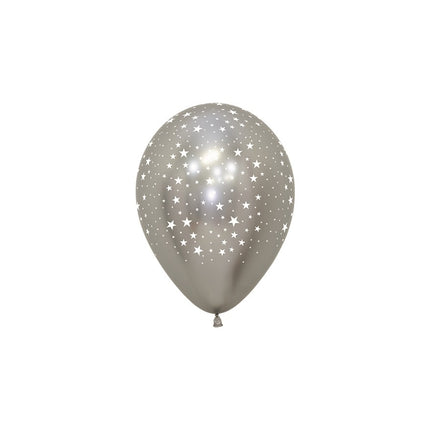 Ballons Étoiles Reflex Mix 12cm 50pcs