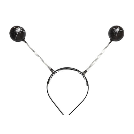 Antenne noire en bandeau avec paillettes