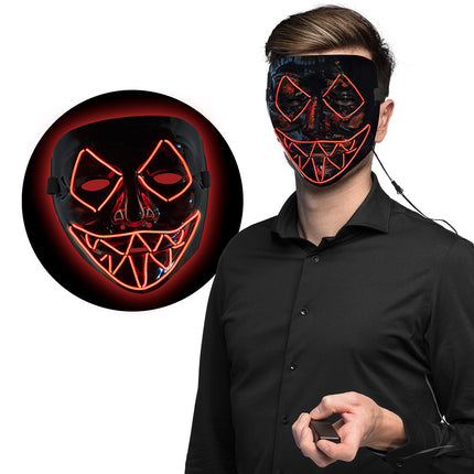 Halloween Masque Led Killer Smile Rouge