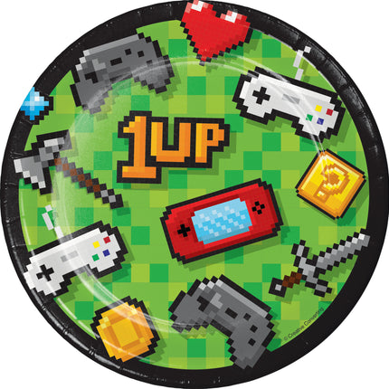 Assiettes de jeu en papier 18cm 8pcs