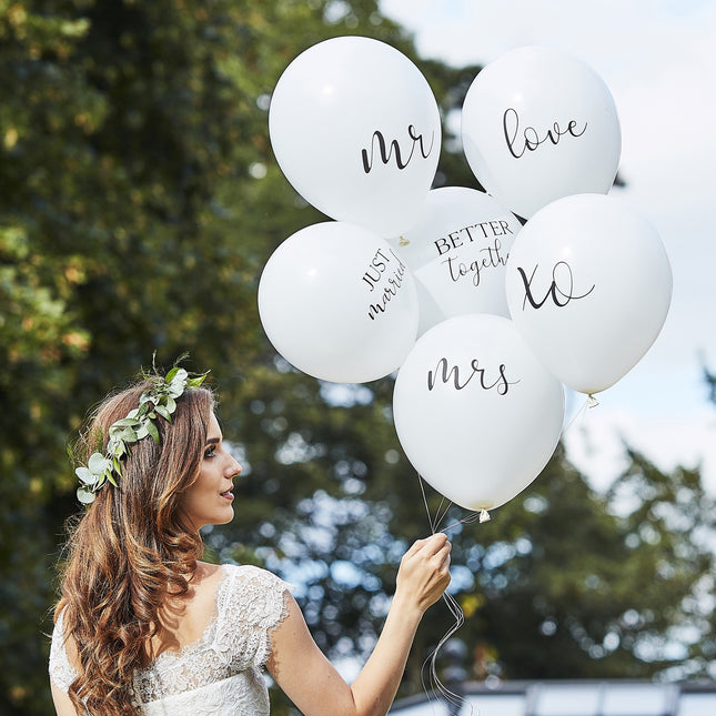 Ballons de mariage 30cm 6pcs
