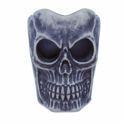 Décoration de table Halloween Bougie tête de mort 6cm