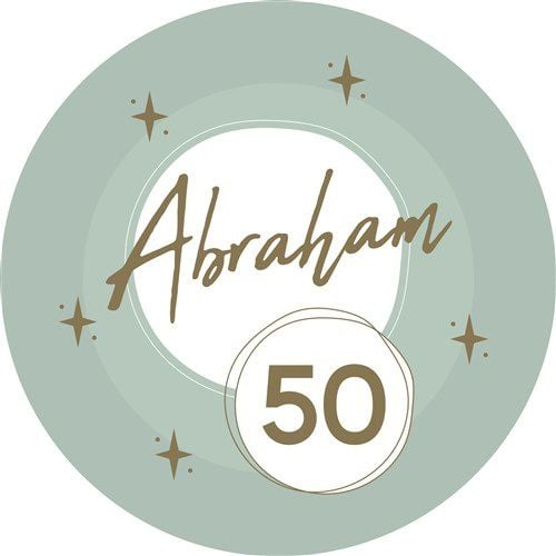 Assiettes Abraham Vert Or 23cm 8pcs