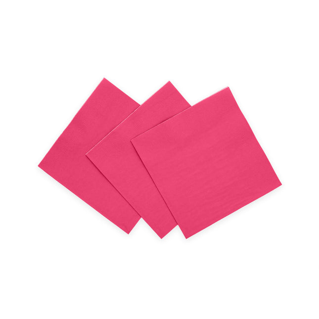 Serviettes Fuchsia 3 couches 24cm 20pcs