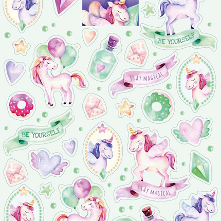 Autocollants de licorne grand format