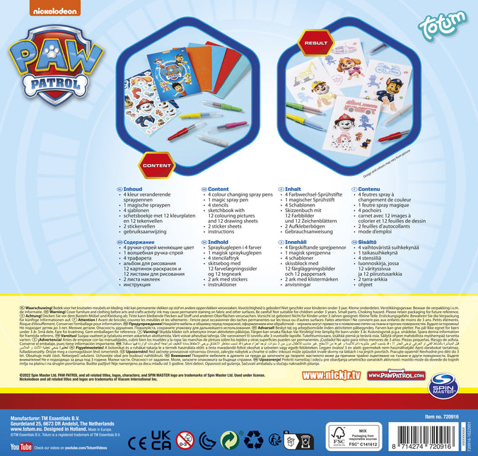 Stylos pulvérisateurs Paw Patrol