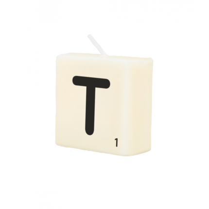 Bougie lettre T 4cm