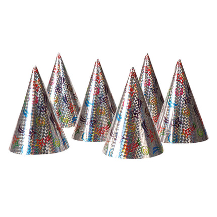 Chapeaux de fête colorés 6pcs