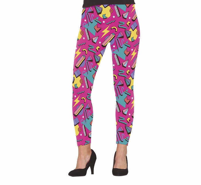 Leggings roses des années 80