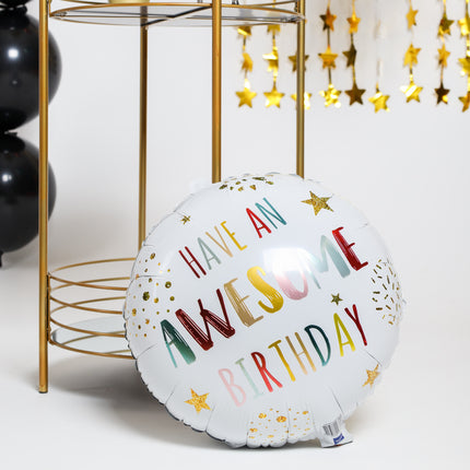 Ballon à l'hélium Have An Awesome Birthday Vide 45cm