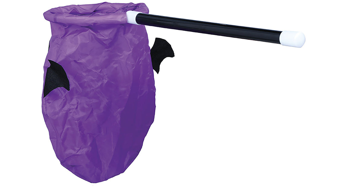Sac à bonbons violet d'Halloween Chauve-souris