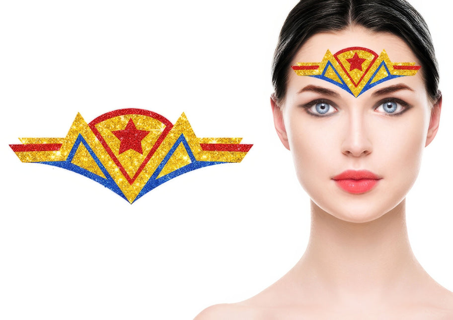 Autocollants de visage de super-héros