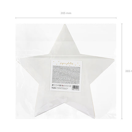Assiettes Little Star Or 27cm 6pcs
