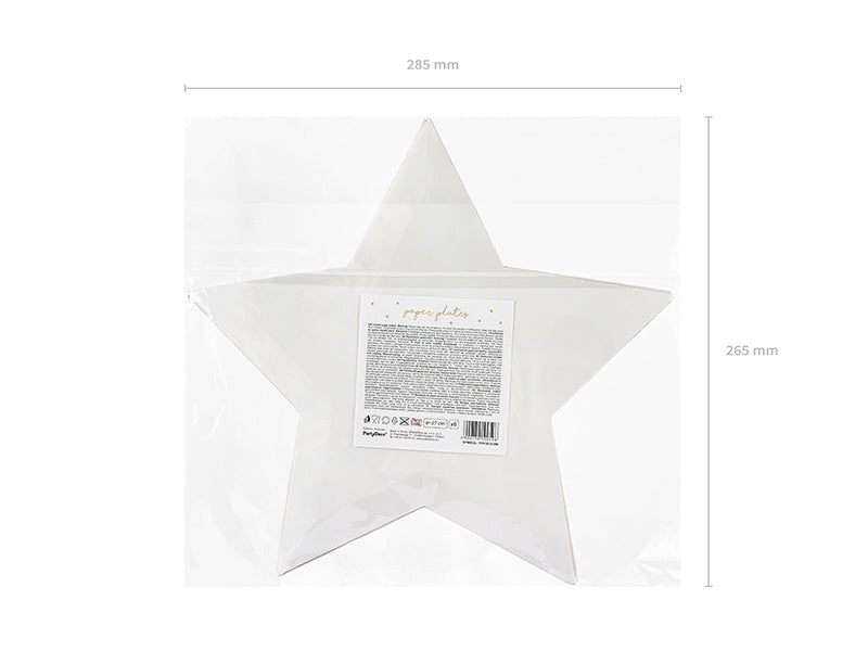 Assiettes Little Star Or 27cm 6pcs