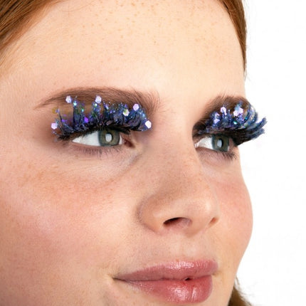 PXP Faux cils pailletés UV bleu Calypso