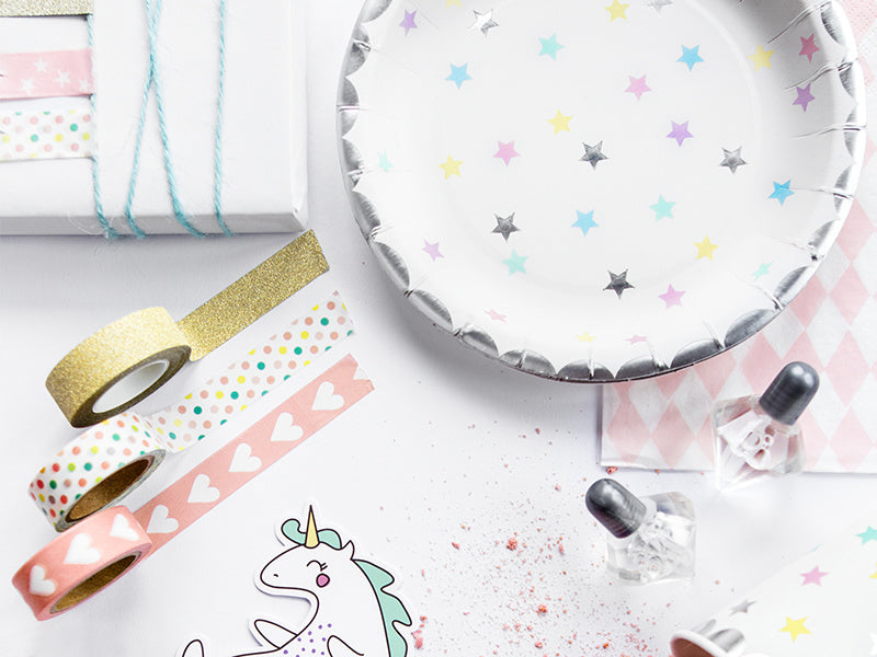 Washi Tape Or Blanc 10m 4pcs