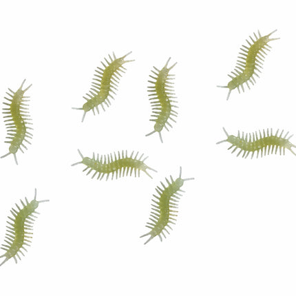 Décoration de table Mille-pattes phosphorescents 6cm 8pcs