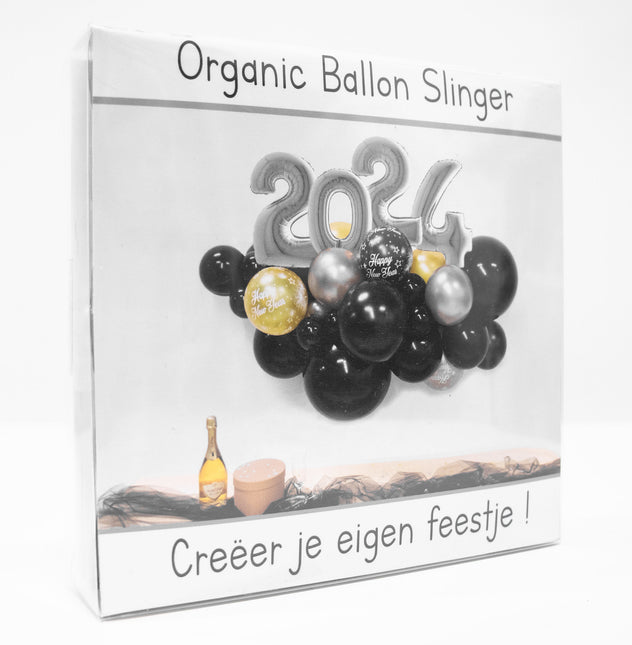 Kit de ballons de baudruche DIY Organic Silver New Year