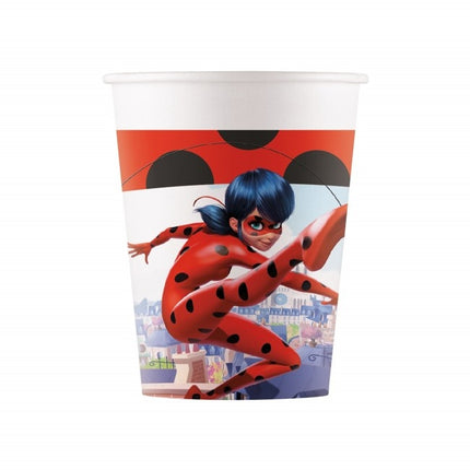 Gobelets Miraculous Ladybug 200ml 8pcs