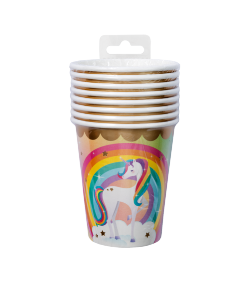 Gobelets Licorne 9cm 8pcs