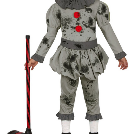 Costume de clown enfant gris