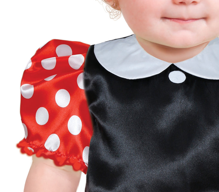 Costume Minnie Mouse Rouge Blanc Bébé