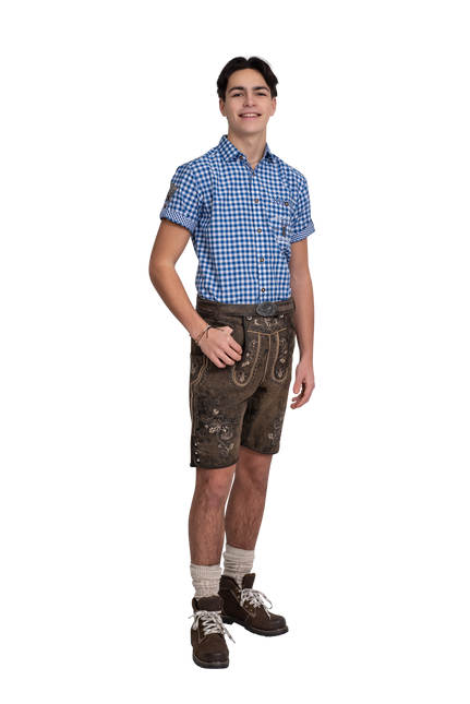 Lederhose Brown Men's Short Vintage