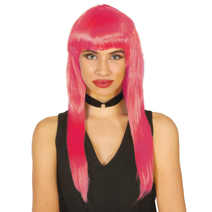 Perruque Rose Bangs