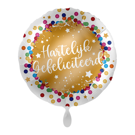 Joyeux anniversaire Ballon à l'hélium coloré vide 43cm