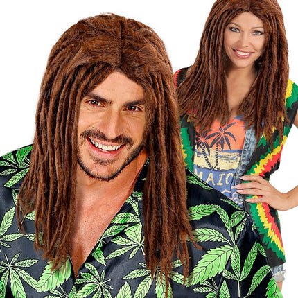 Perruque brune Dreadlocks
