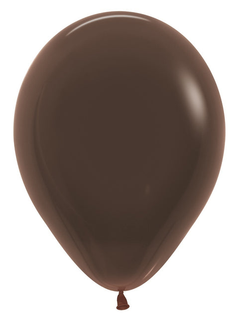 Ballons de baudruche marron chocolaté 30cm 50pcs