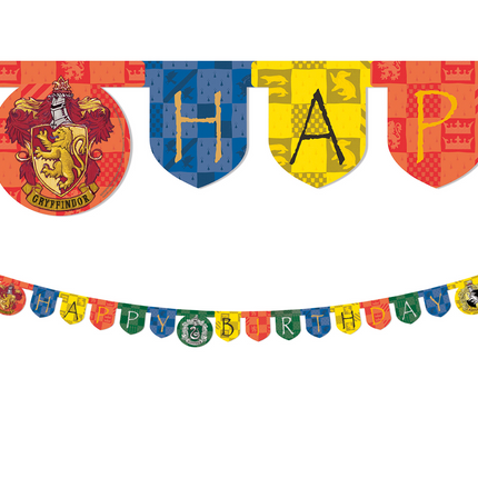 Bannière de joyeux anniversaire Harry Potter 2m