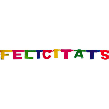 Guirlande de lettres Felicitats 1.4m