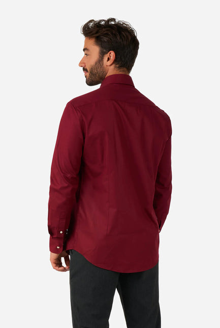 Chemise rouge bordeaux Hommes <tc>OppoSuits</tc>