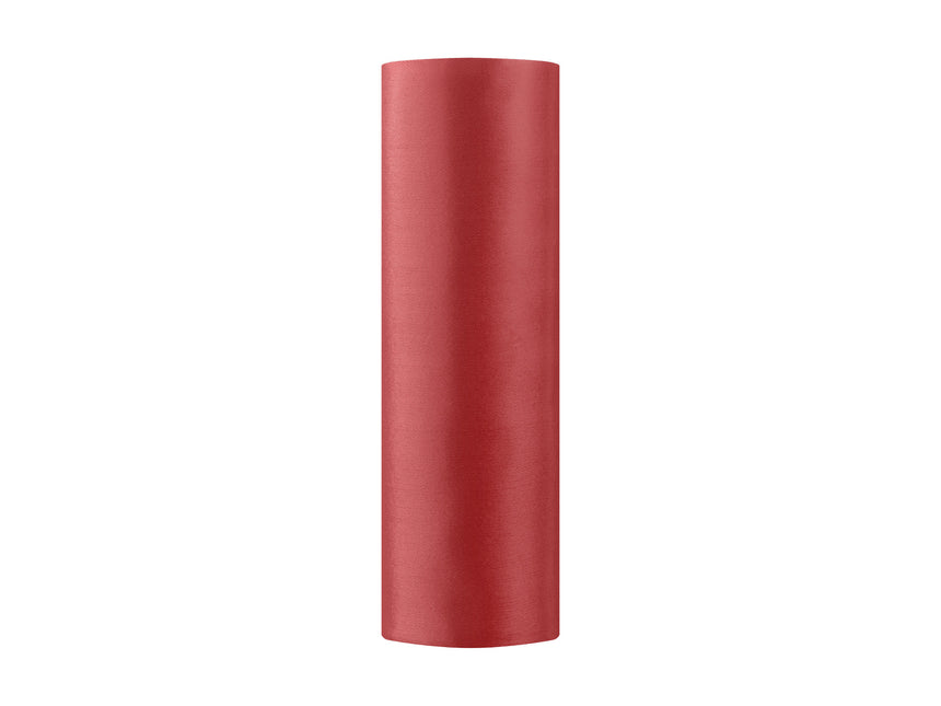 Chemin de table rouge 16cm 8.2m