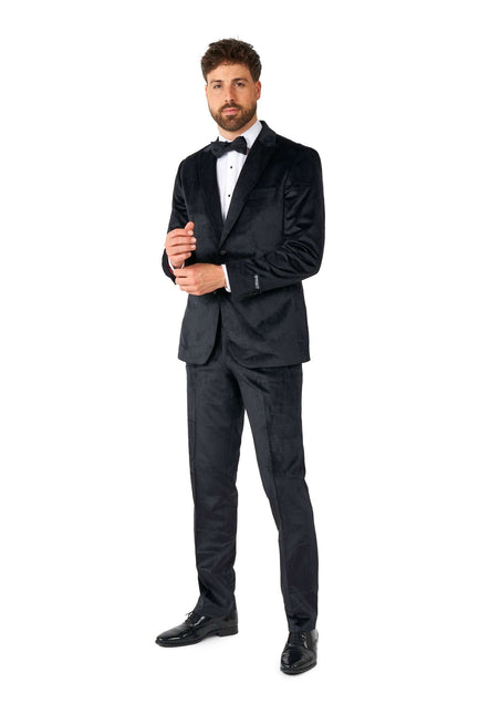 Velours noir Tuxedo Hommes <tc>OppoSuits</tc>