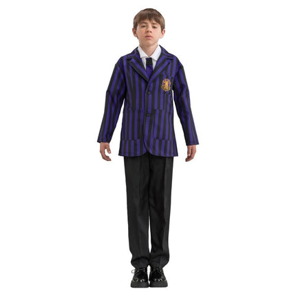 Costume mercredi Uniforme scolaire noir/violet Garçon