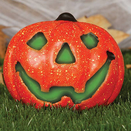 Citrouille d'Halloween avec lumière 17cm