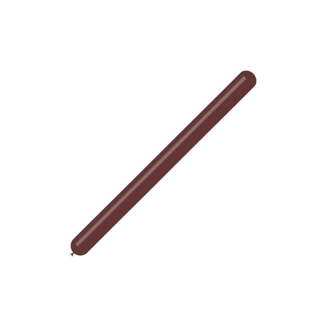Marron foncé Ballons à modeler 7.5cm 150cm 100pcs