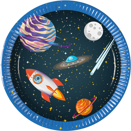Assiettes Space 20cm 8pcs