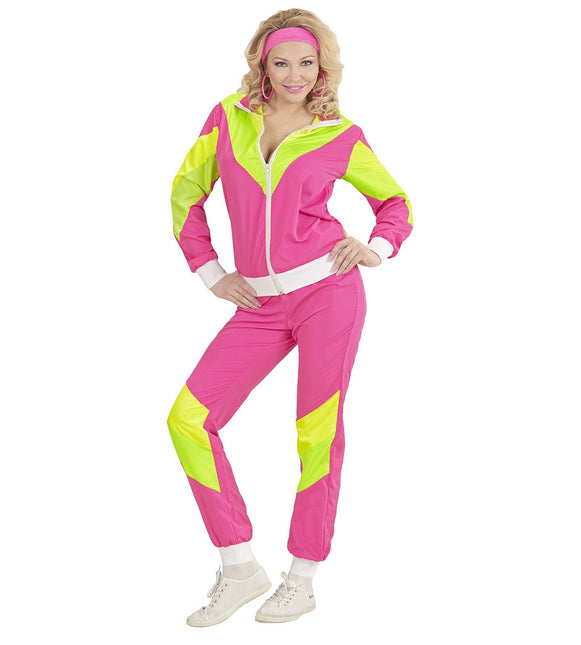 Survêtement néon 80S vert rose défectueux