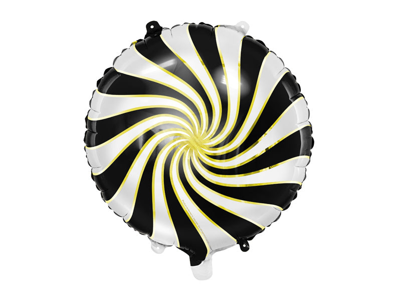 Ballon à l'hélium Candy noir vide 35cm