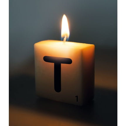 Bougie lettre T 4cm
