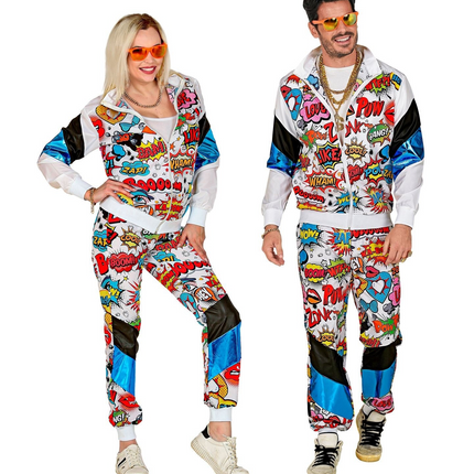 Neon 80S Tracksuit Error Pop Art