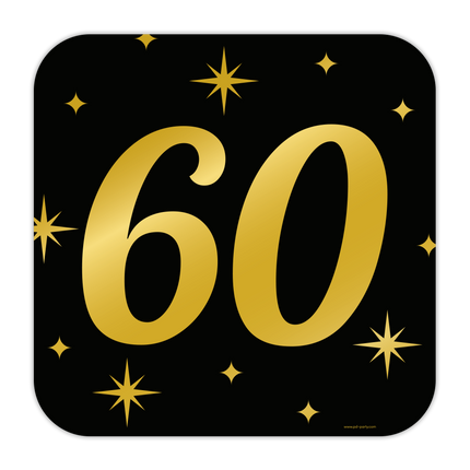 Plaque de porte 60 ans 50cm