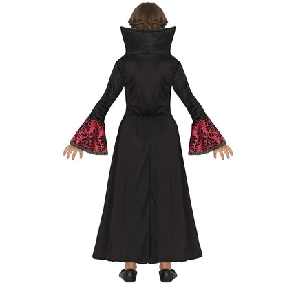 Costume d'Halloween Vampire Fille Noir Rouge