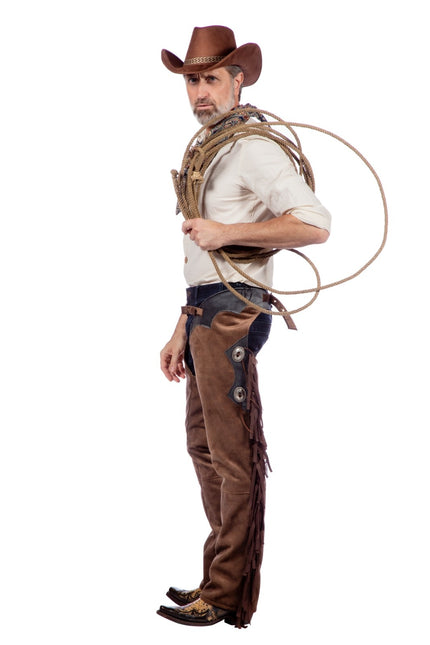 Pantalon de cow-boy marron pour hommes