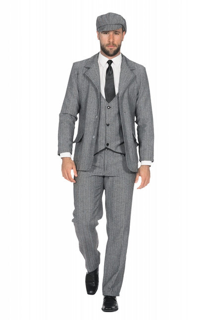 Costume Veste homme des années folles Gris